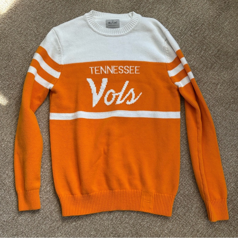 Tennessee Vols Orange and White Vintage Sweater Size Small